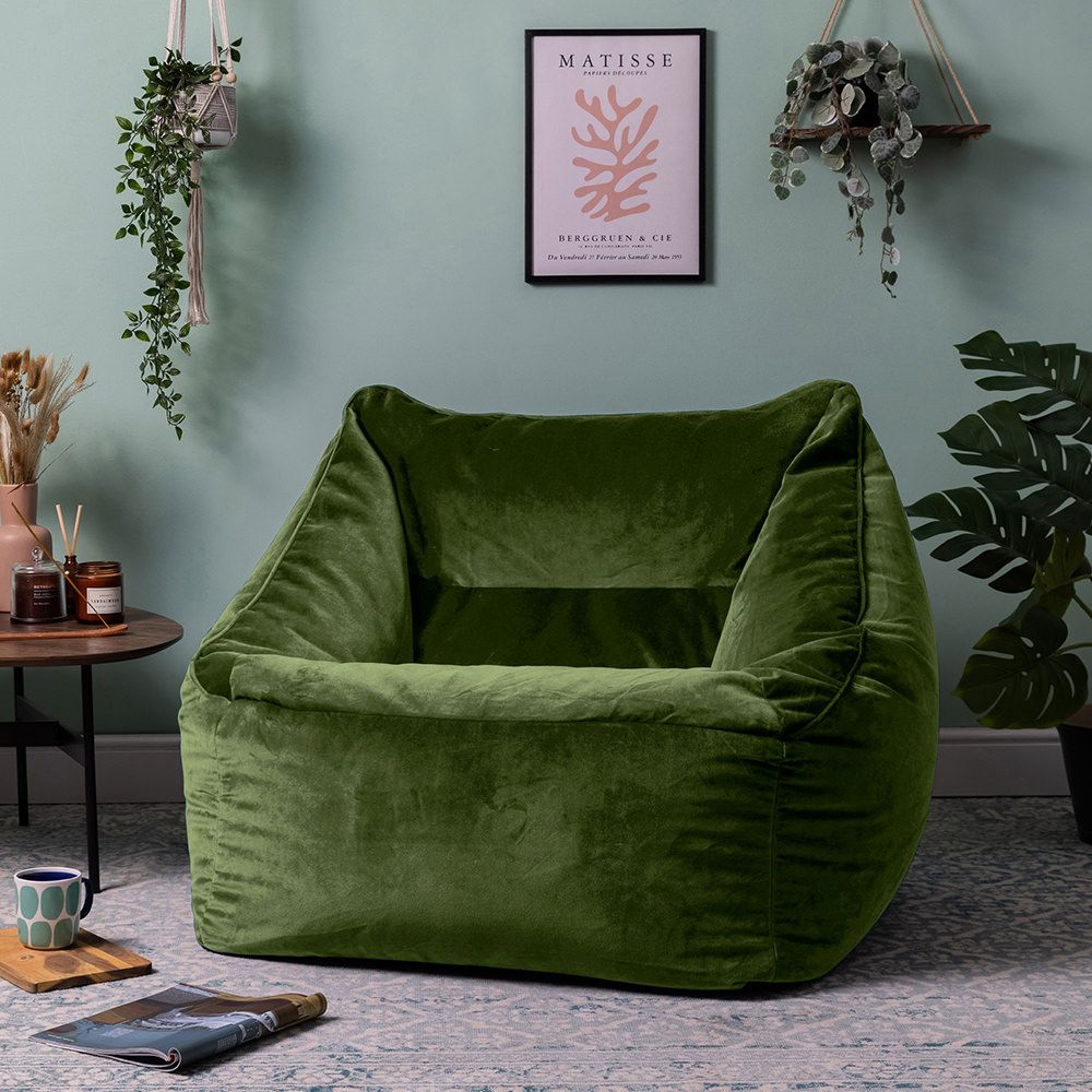 icon® Natalia Velvet Armchair Bean Bag