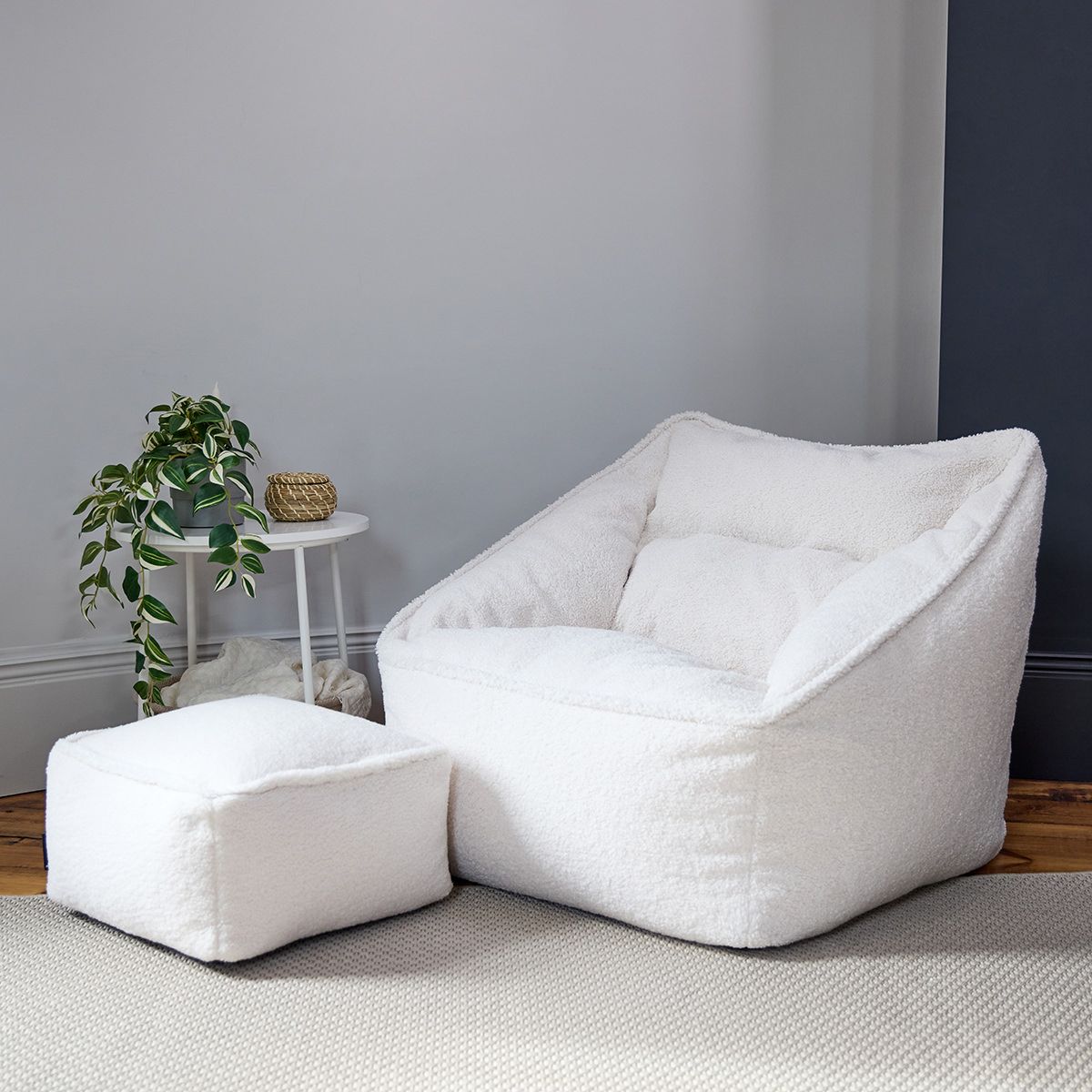 icon® Natalia Borg Armchair Bean Bag & Footstool