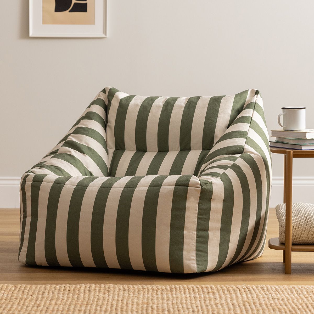 Icon Natalia Striped Woven Armchair Bean Bag