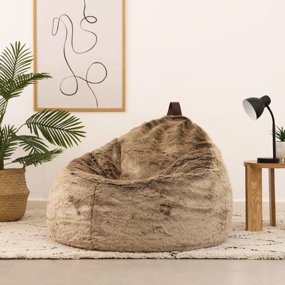 icon® Mink Faux Fur Cocoon Bean Bag
