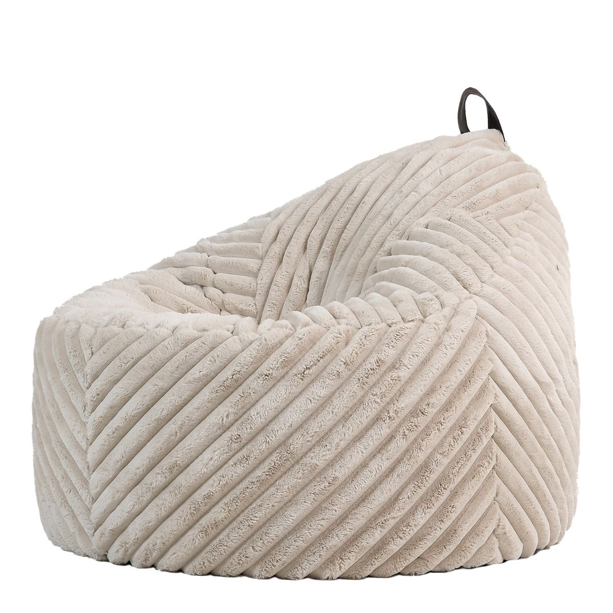 icon Cocoon Ribbed Faux Fur Chair