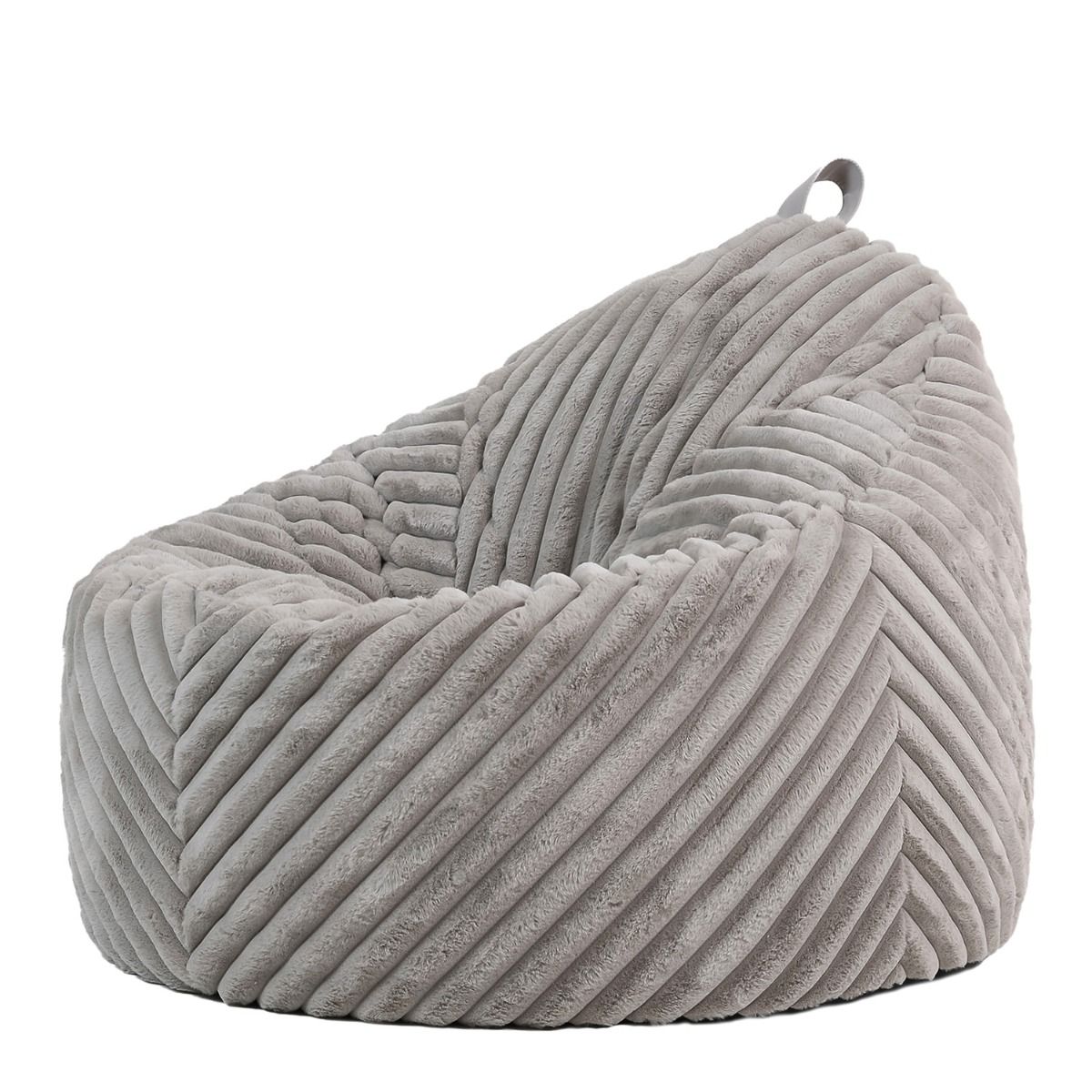 icon Cocoon Ribbed Faux Fur Chair