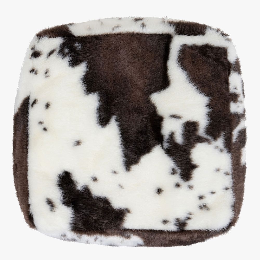 icon® Pinto Faux Cow Hide Footstool