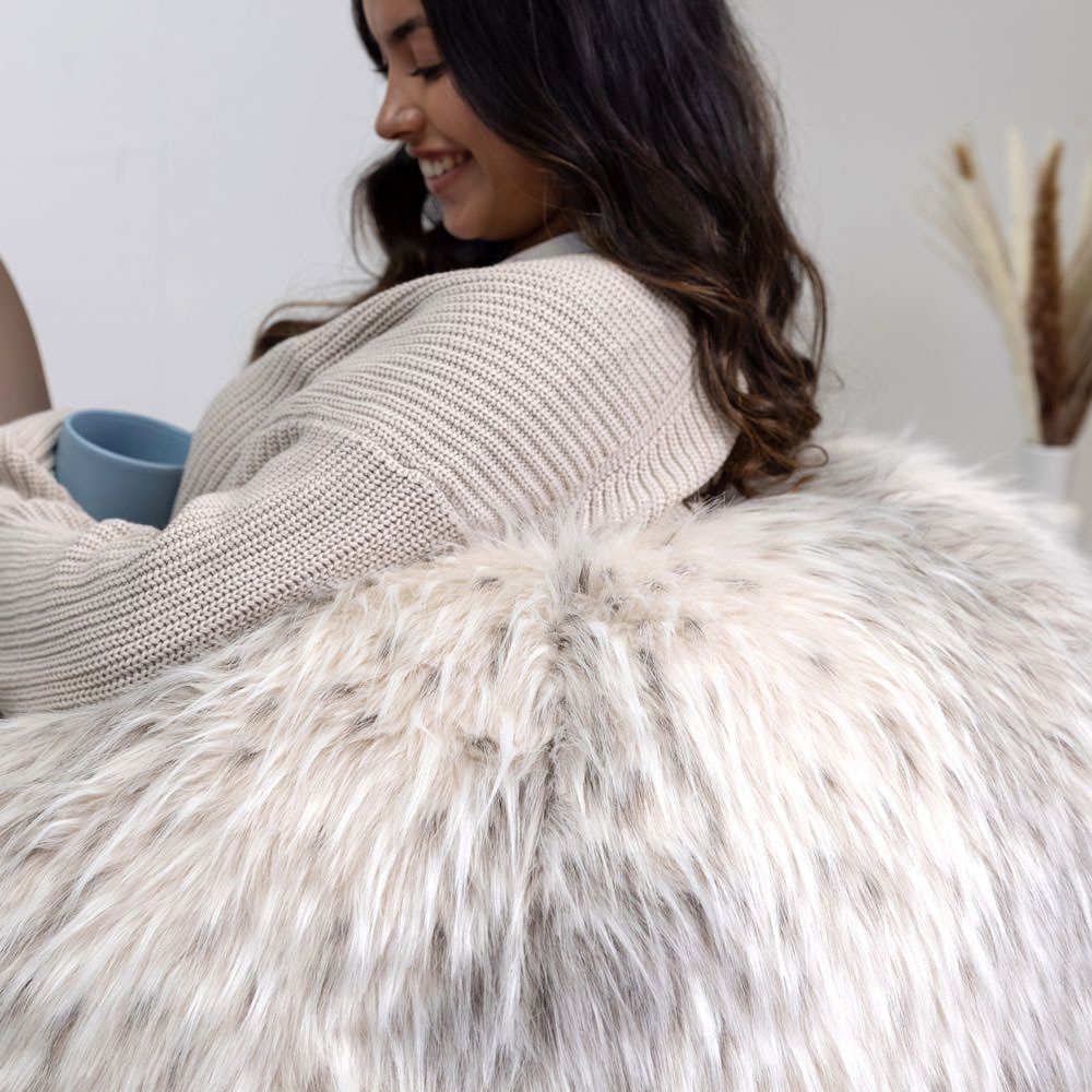 icon® Siberia Faux Fur Classic Bean Bag