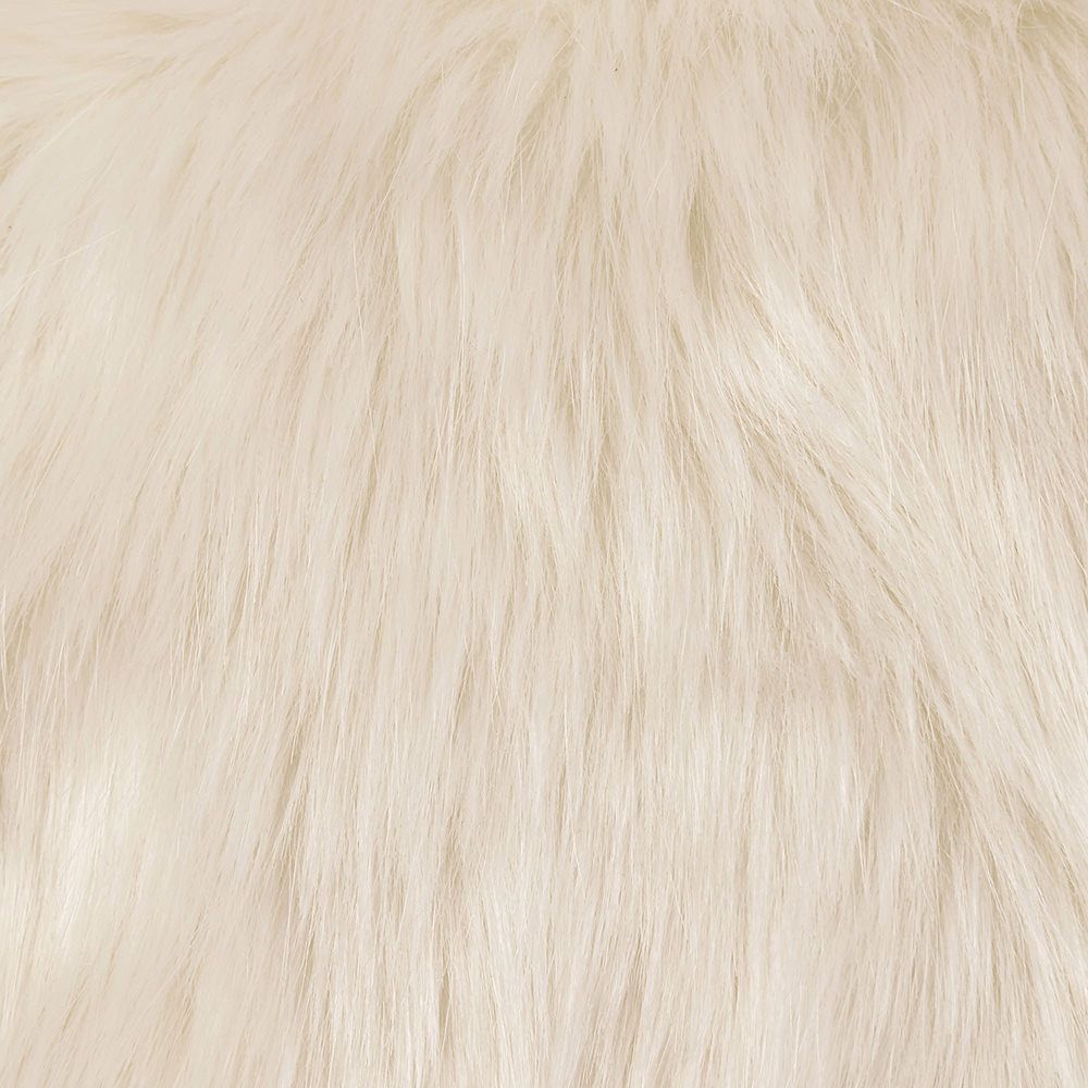 icon® Soho Faux Fur Bean Bag, Cream