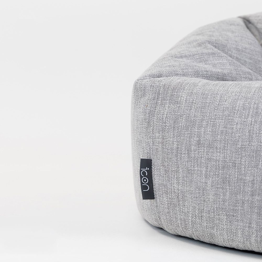 icon® Lina Classic Bean Bag, Grey