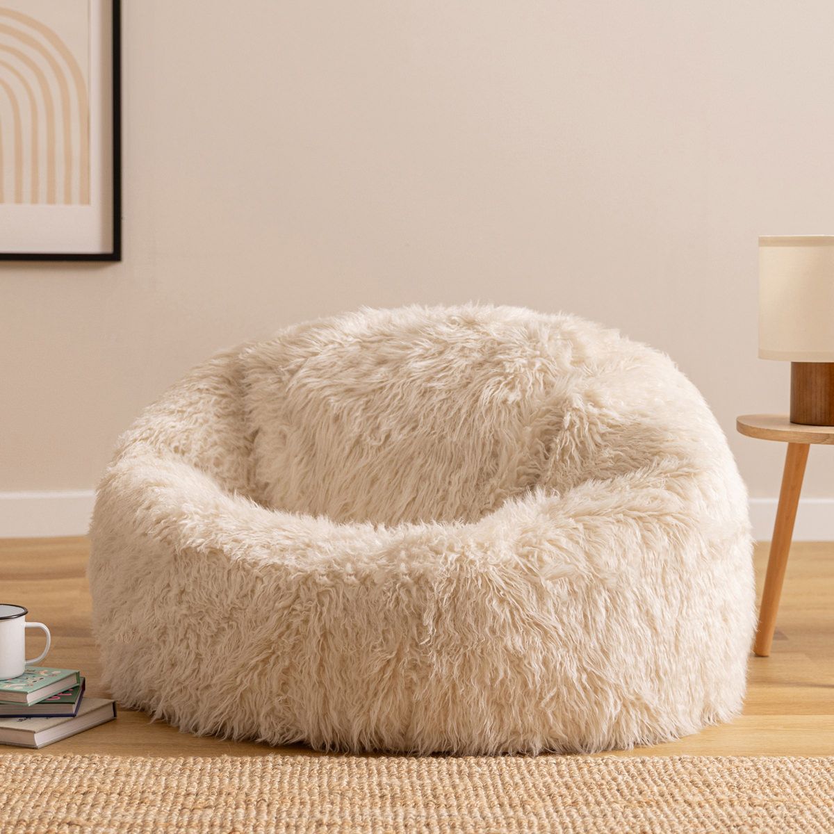 icon® Mongolian Faux Fur Classic Bean Bag