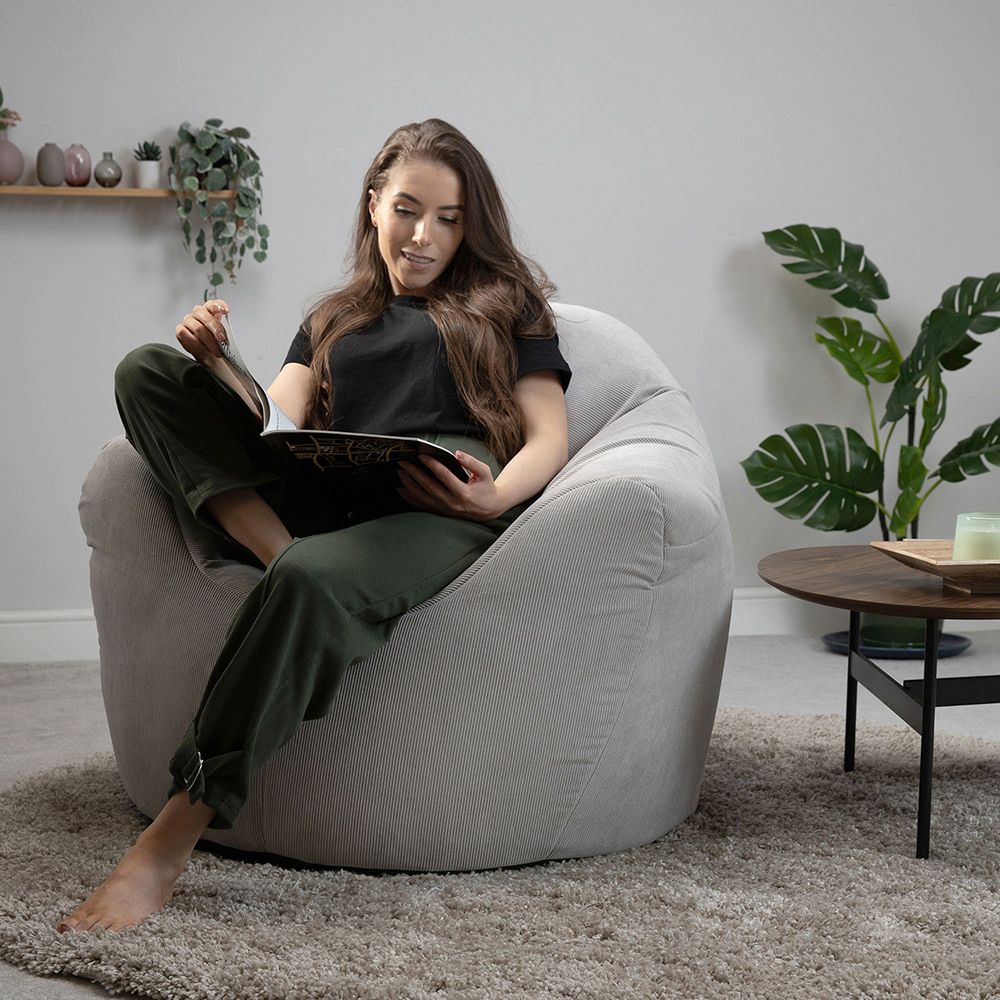 icon® Fika Corduroy Velvet Bean Bag Armchair