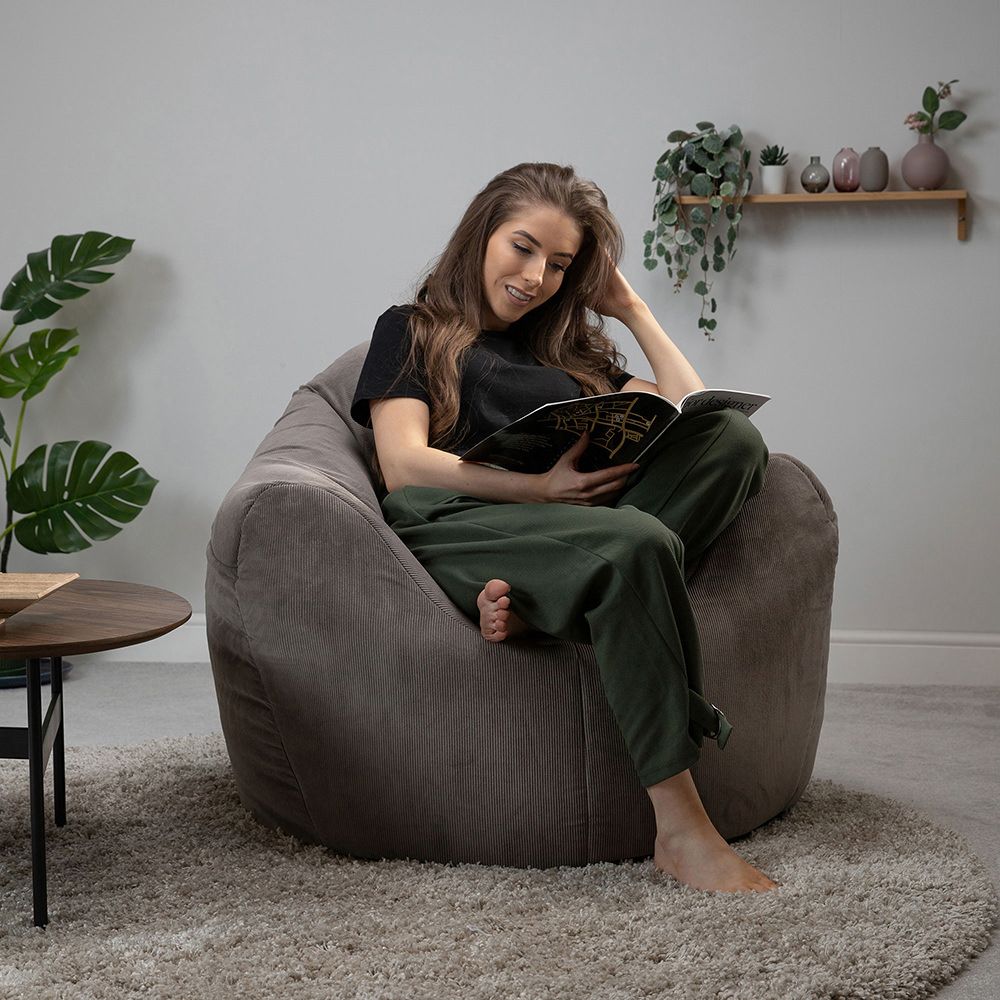 icon® Fika Corduroy Velvet Bean Bag Armchair