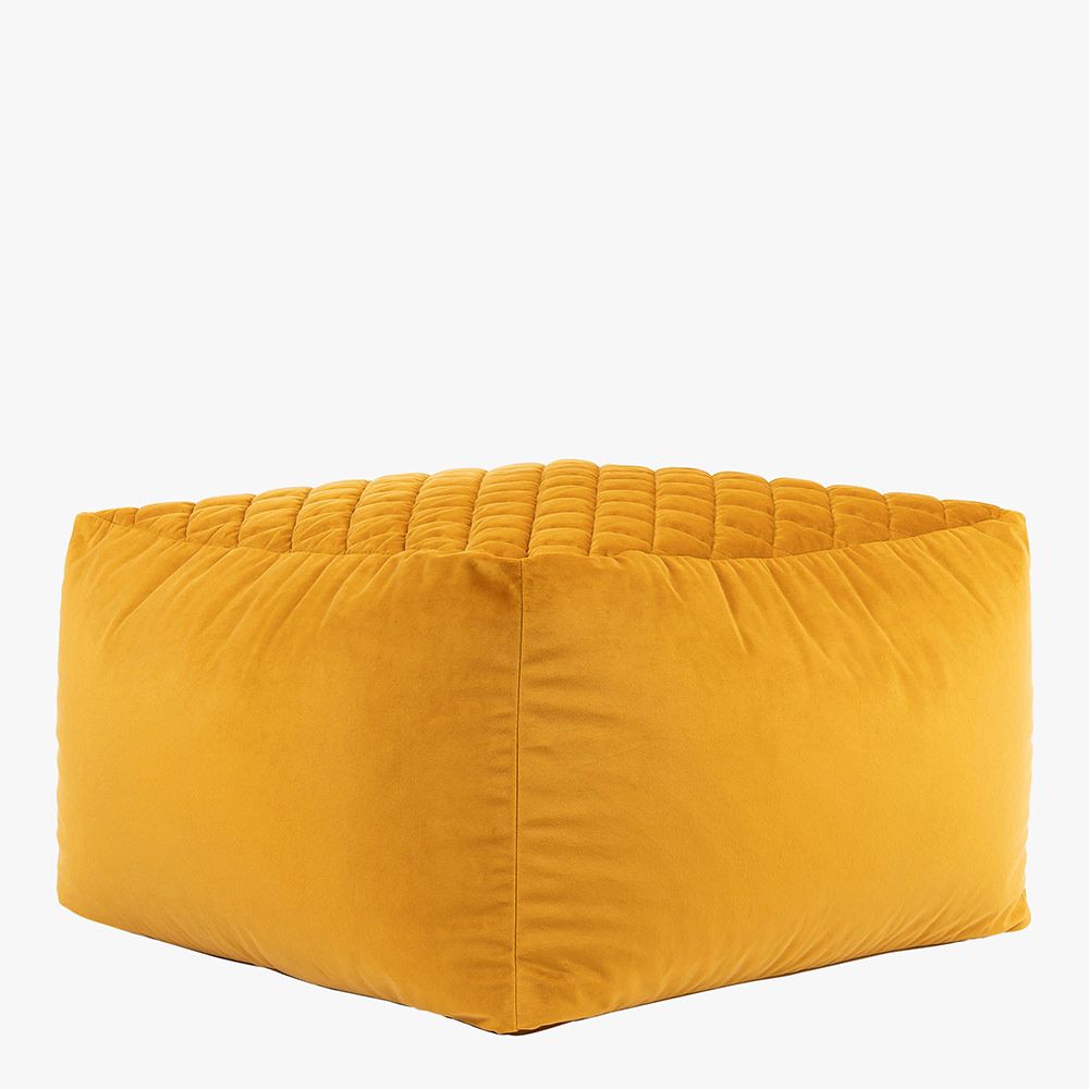 icon® Cortado Quilted Velvet Footstool