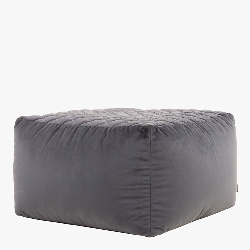 icon® Cortado Quilted Velvet Footstool