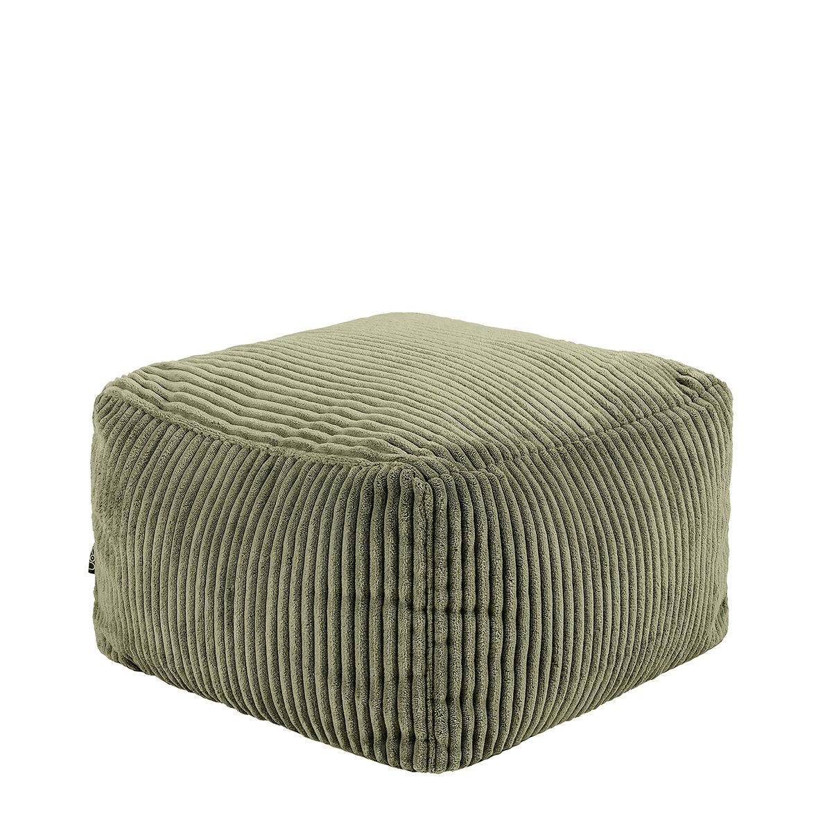 Icon Theo Cord Footstool, Sage Green