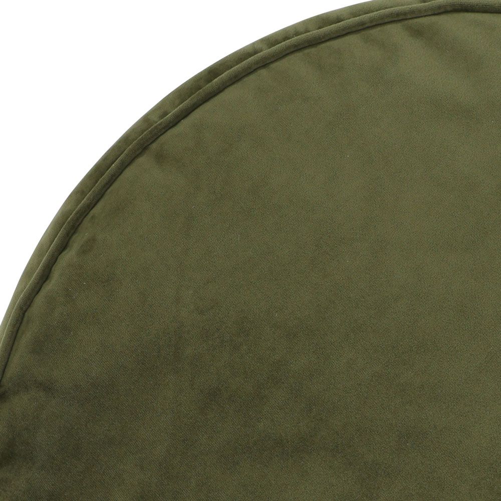 icon® Milano Velvet Pouffe, Olive Green