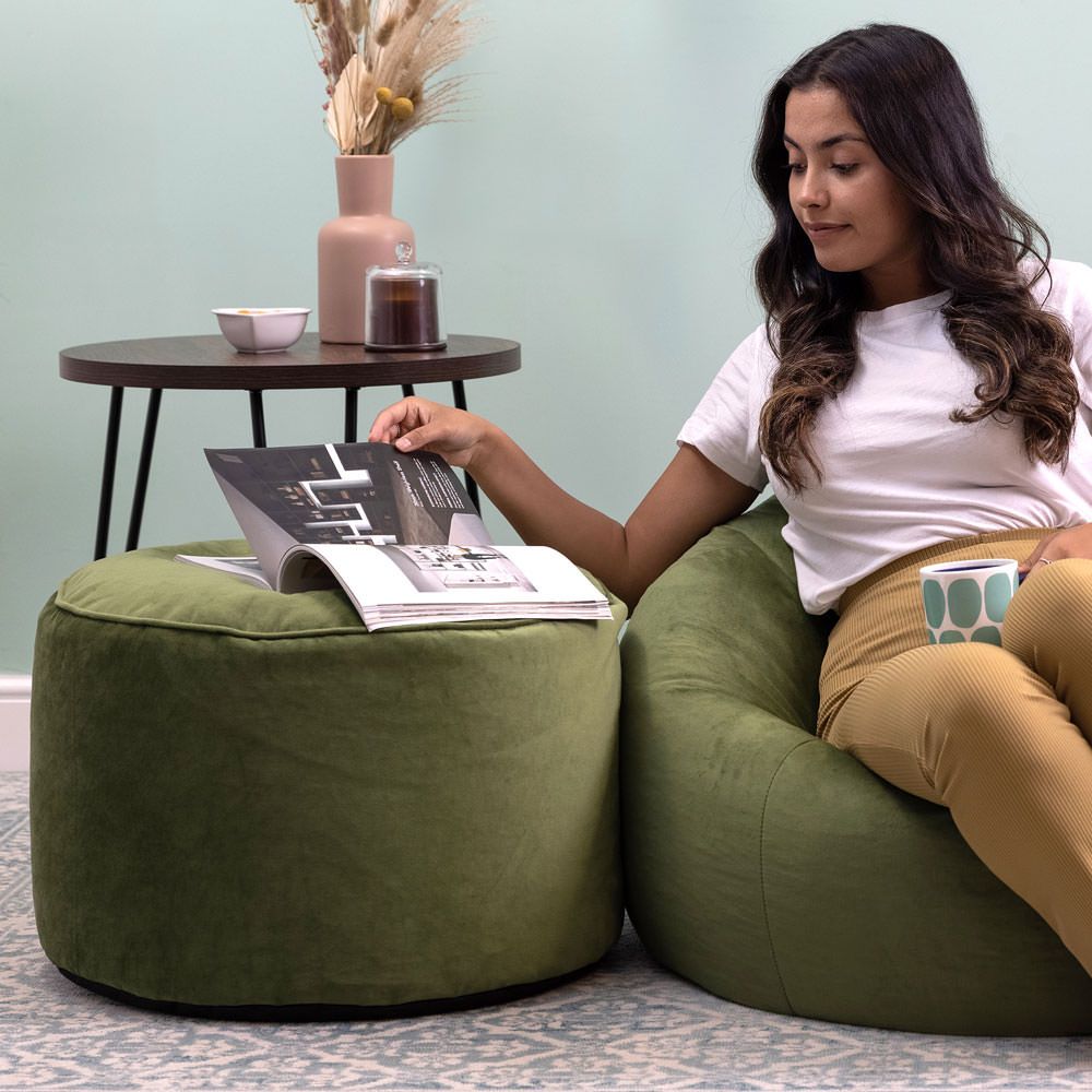 icon® Milano Velvet Pouffe
