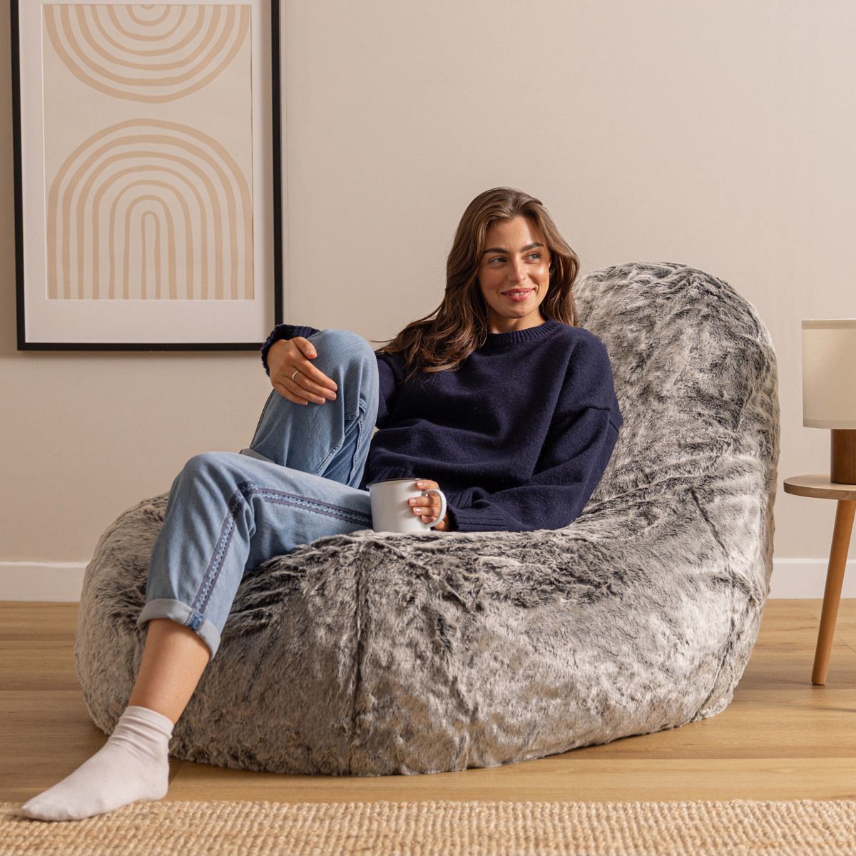 icon® Faux Fur Dream Lounger Bean Bag