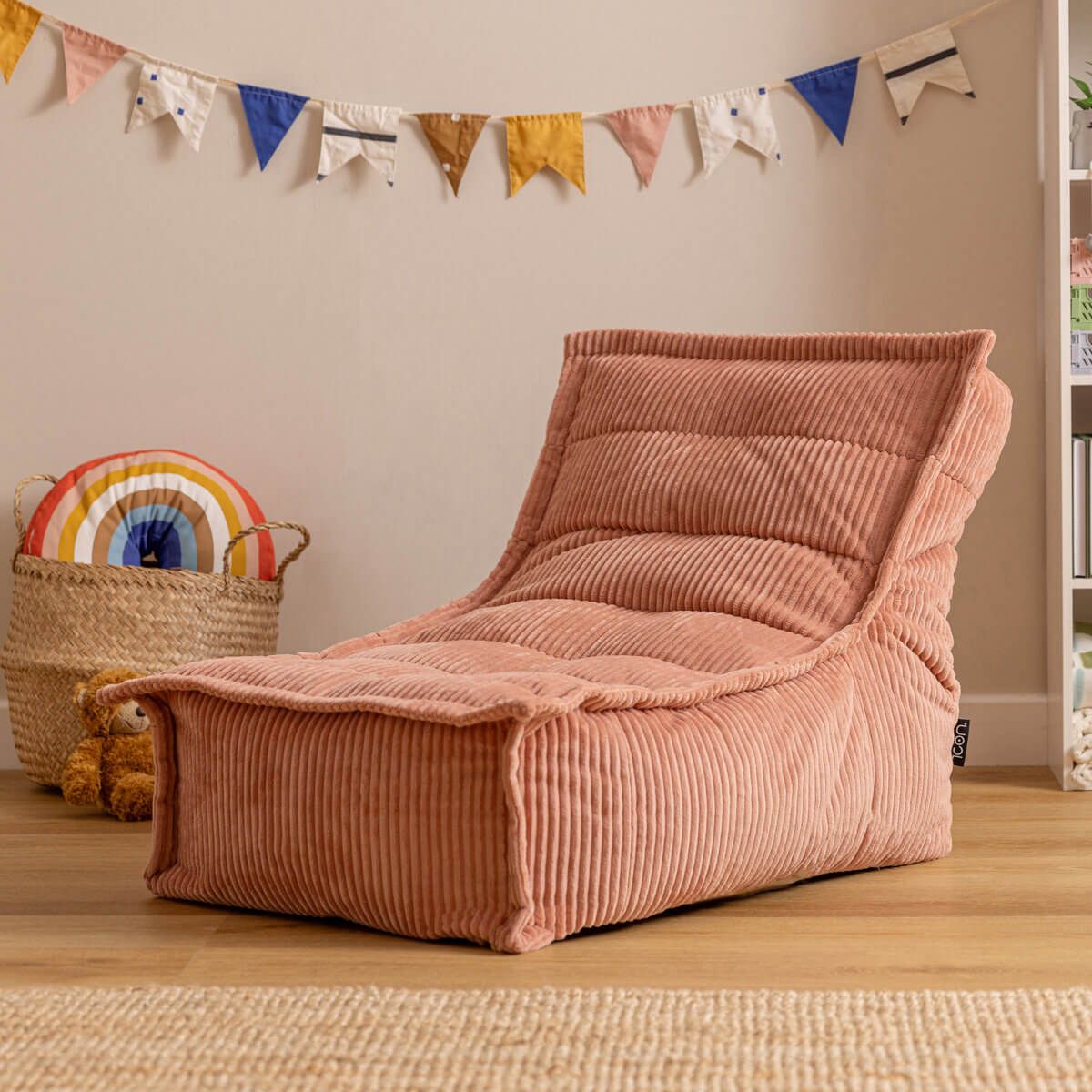 Icon Kids Dolce Corduroy Lounger Bean Bag