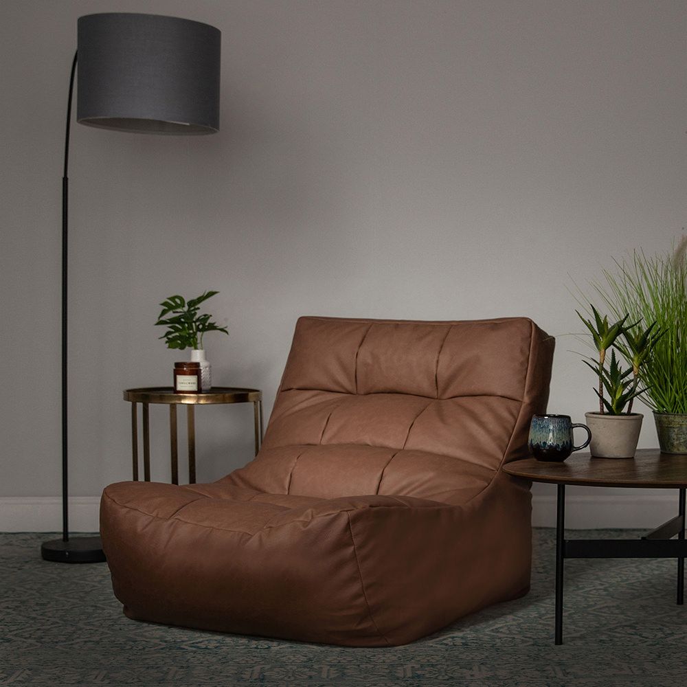 icon® Lorenzo Faux Leather Lounger Bean Bag