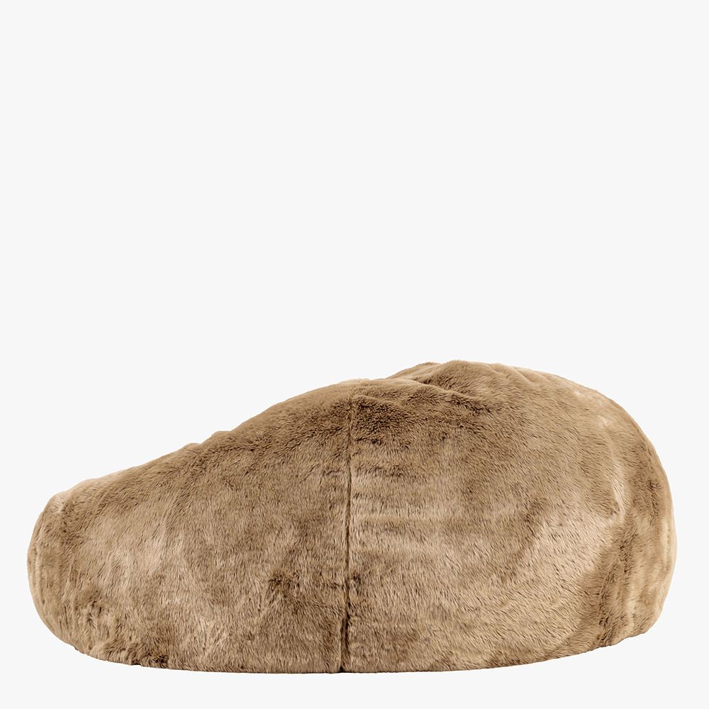icon® Ottawa Cloud Two-seater Faux Fur Bean Bag, Mink