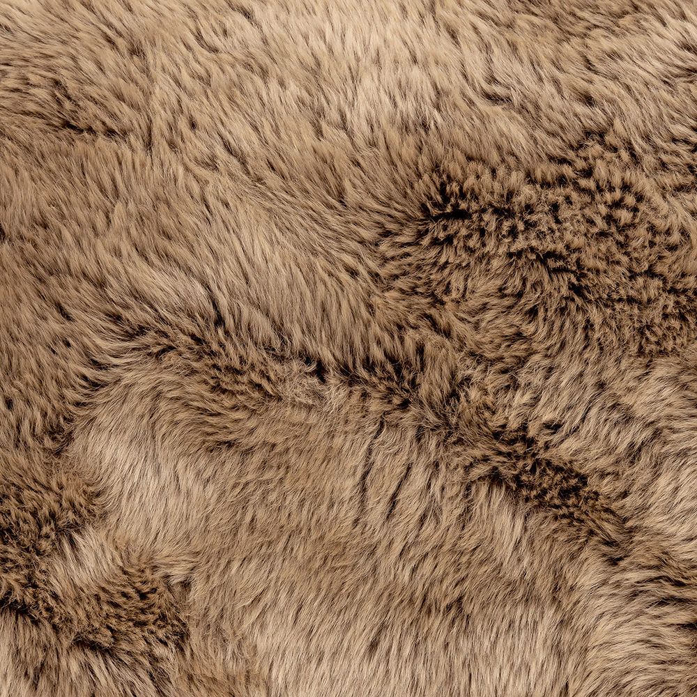 icon® Ottawa Cloud Two-seater Faux Fur Bean Bag, Mink