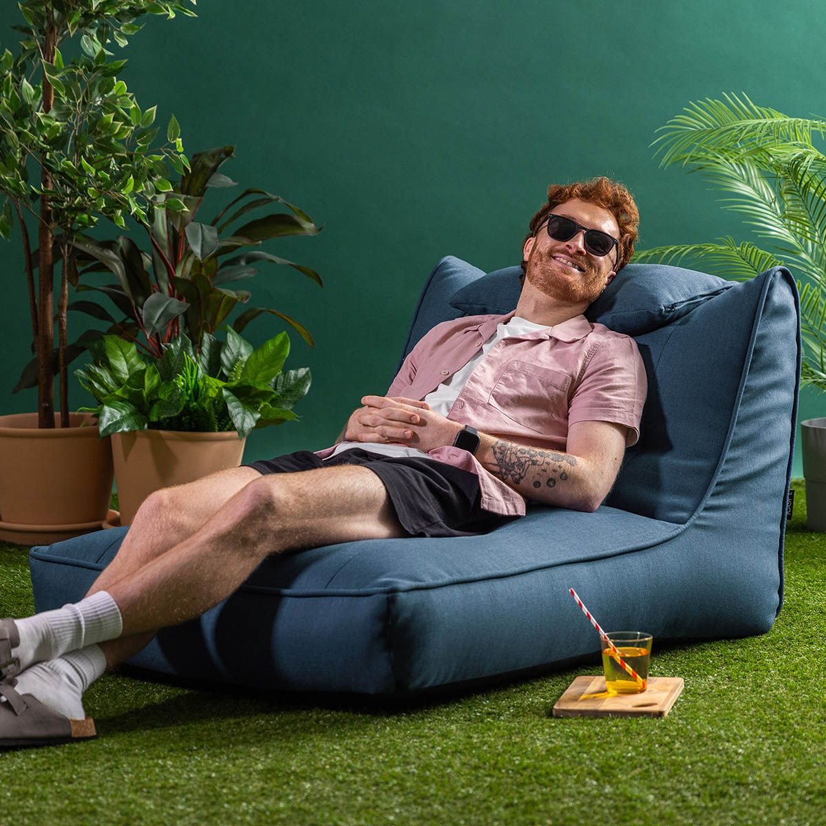 Nova Olefin Outdoor Lounger Bean Bag