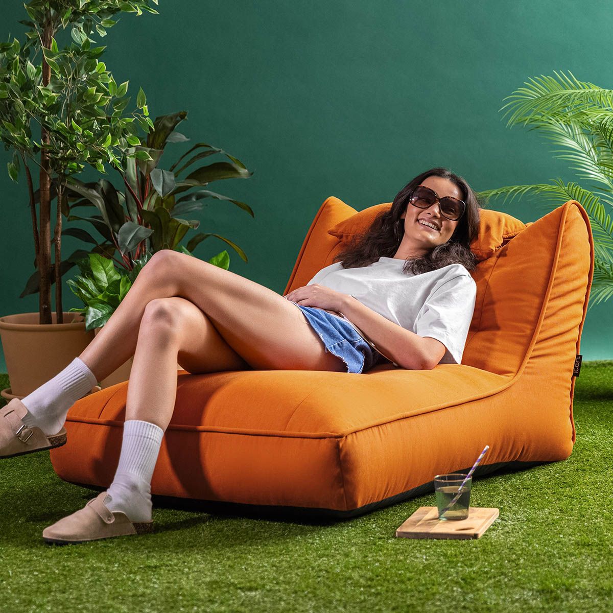 Nova Olefin Outdoor Lounger Bean Bag