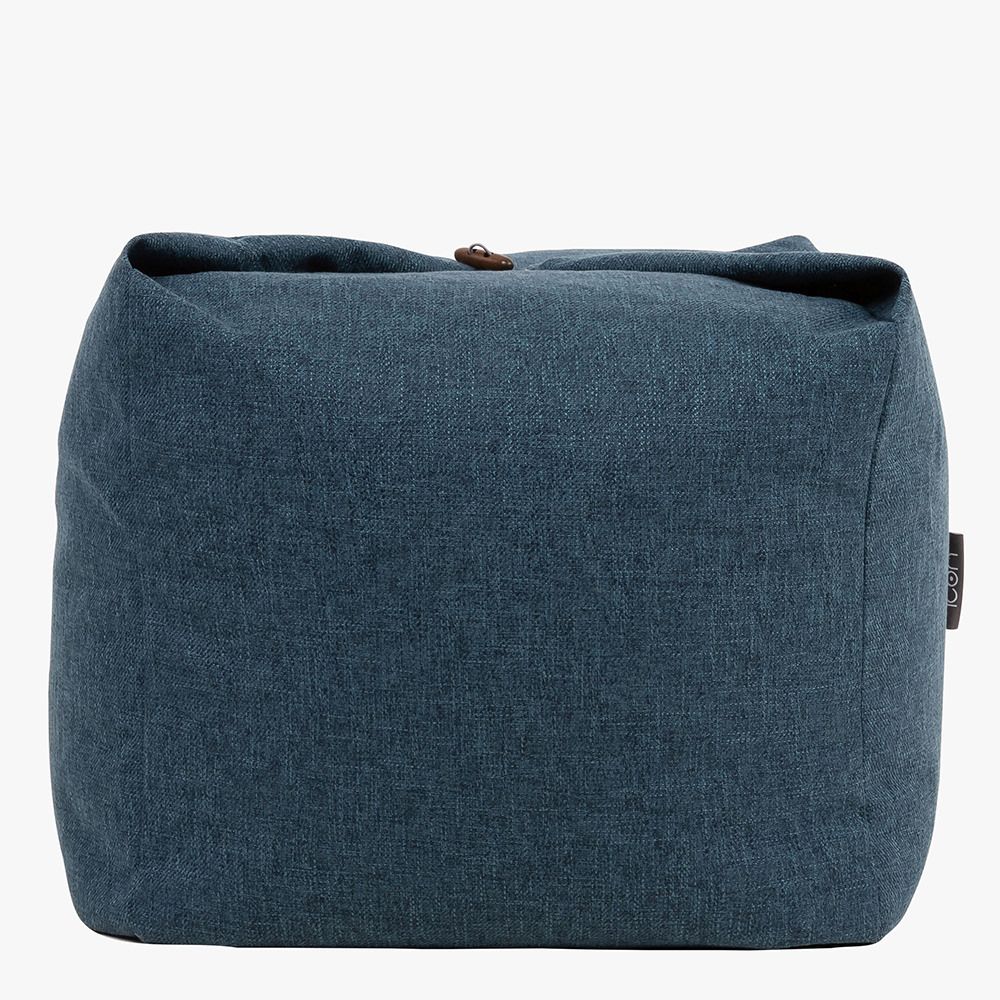 Icon® Kami Origami Pouffe, Folding Bean Bag Floor Cushion-Teal