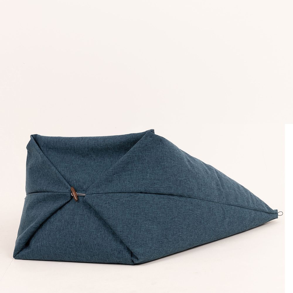 Icon® Kami Origami Pouffe, Folding Bean Bag Floor Cushion-Teal