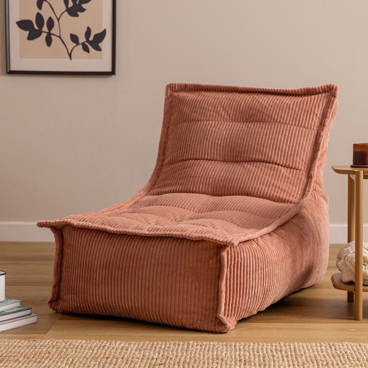 Dolce Corduroy Scandi Lounger Bean Bag