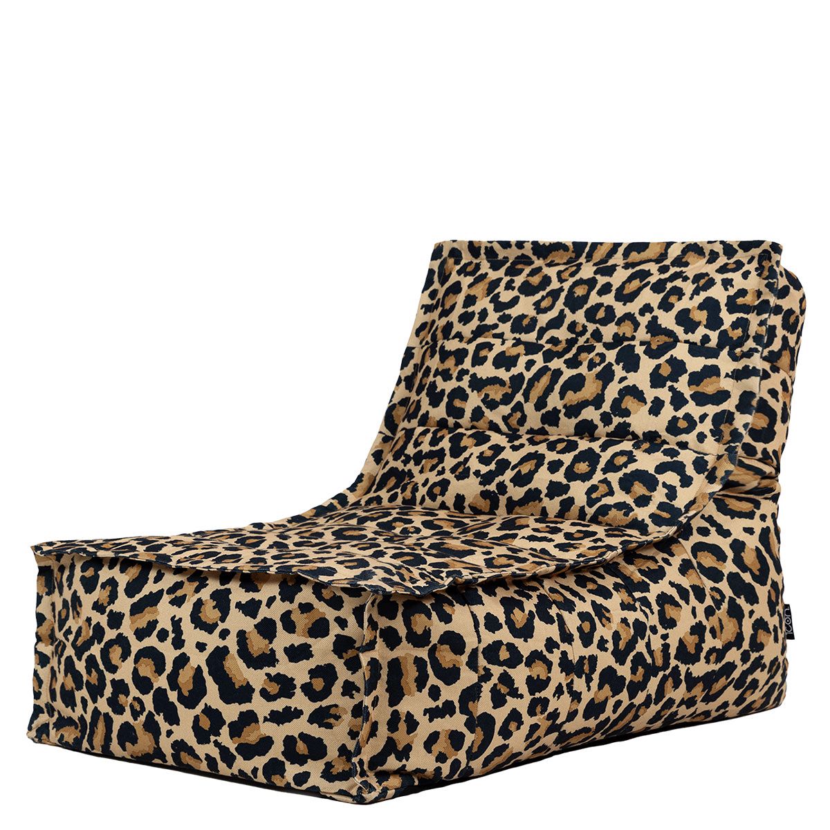 Dolce Leopard Print Woven Scandi Lounger Bean Bag