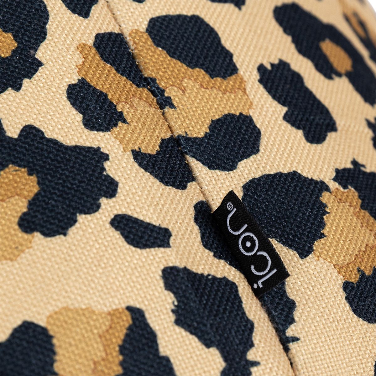 Dolce Leopard Print Woven Scandi Lounger Bean Bag