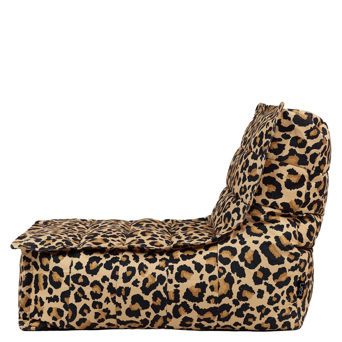 Dolce Leopard Print Woven Scandi Lounger Bean Bag