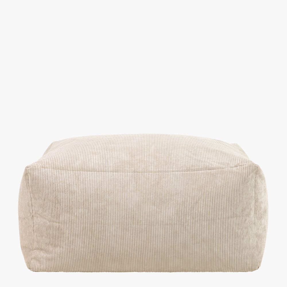icon® Tetra Corduroy Modular Pouffe, Natural