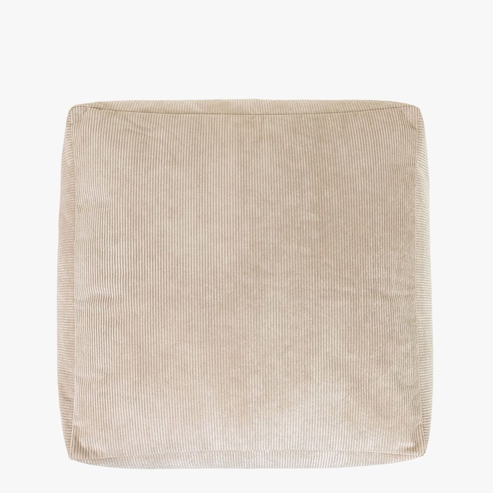 icon® Tetra Corduroy Modular Pouffe, Natural