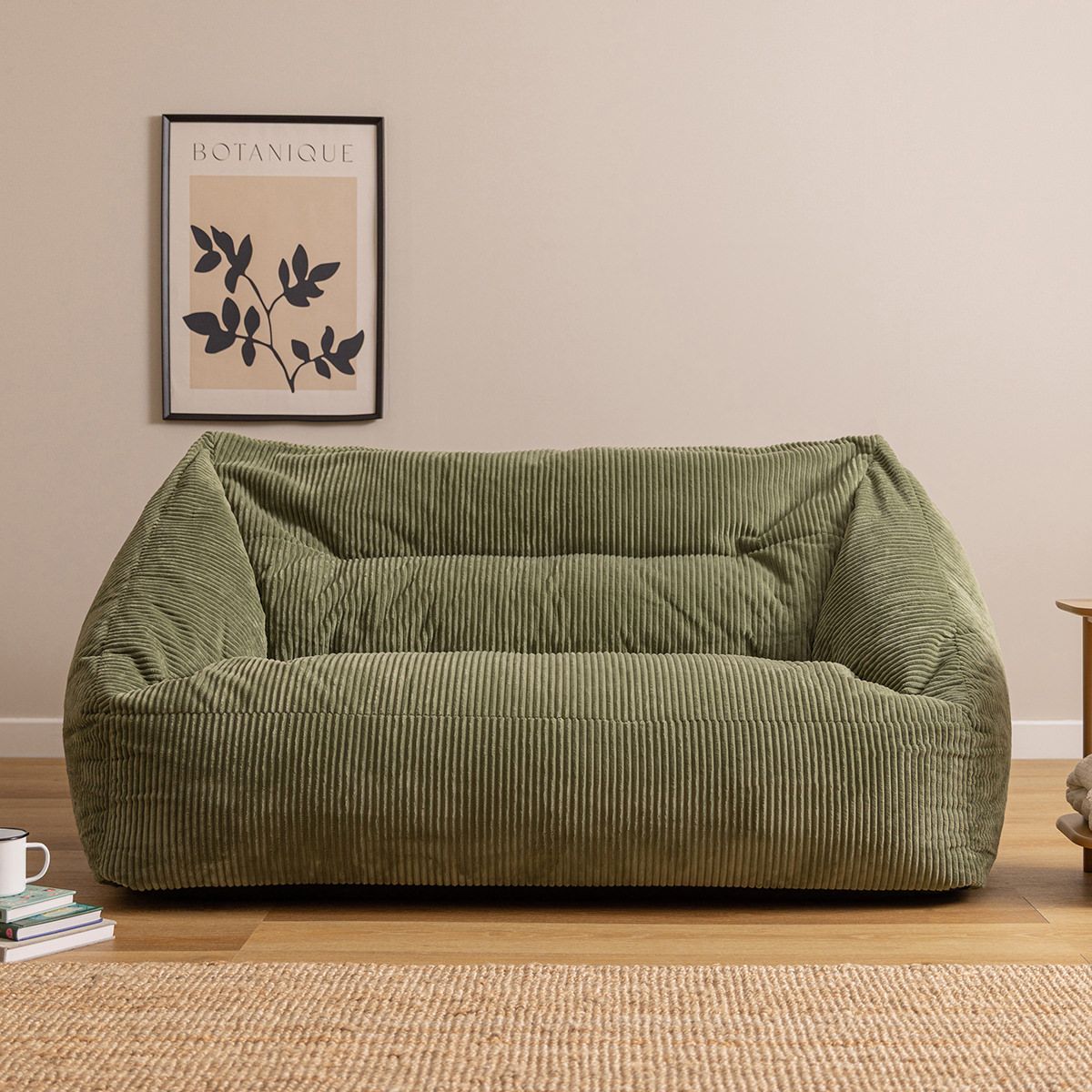 Icon Cecilia Corduroy Two Seater Sofa Bean Bag