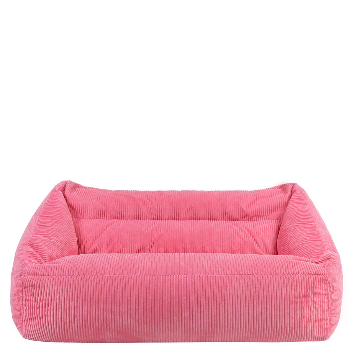 Icon Cecilia Corduroy Two Seater Sofa Bean Bag, Bubblegum Pink