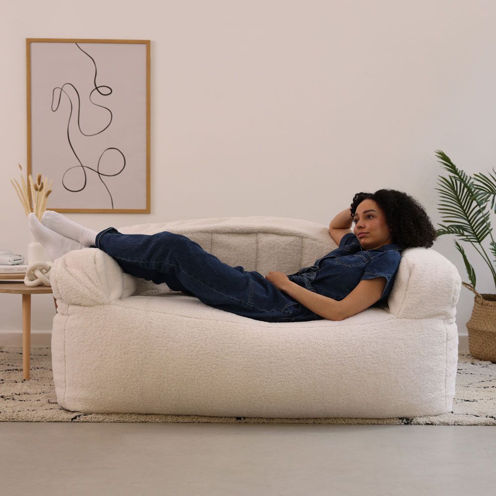 icon® Norbu Fleece Sofa, Natural