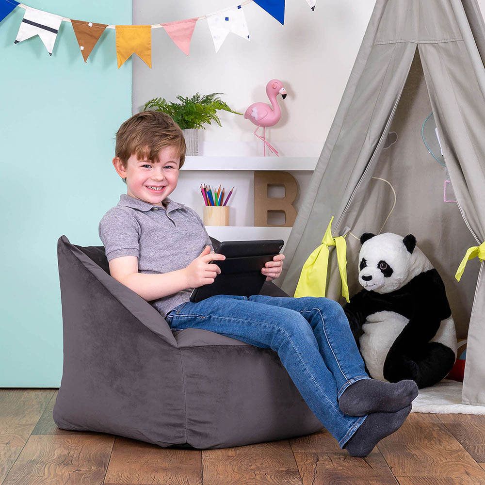 icon® Kids Natalia Velvet Armchair Bean Bag