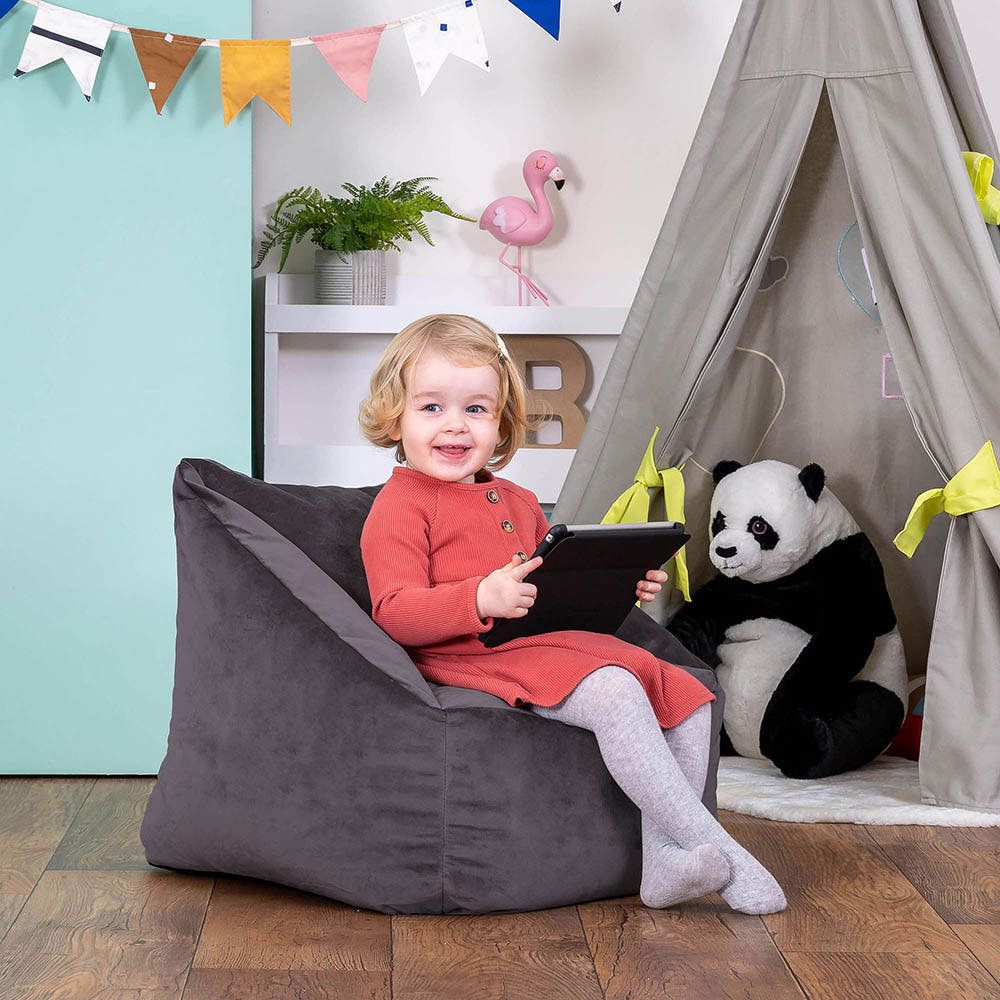 icon® Kids Natalia Velvet Armchair Bean Bag