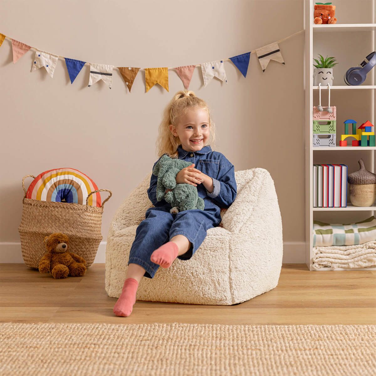 icon® Teddy Fleece Armchair Bean Bag