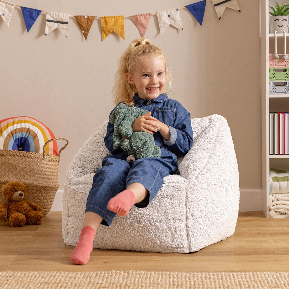 icon® Teddy Fleece Armchair Bean Bag
