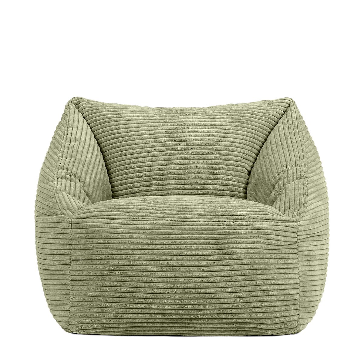 Icon Kids Morgan Cord Armchair Bean Bag, Sage Green