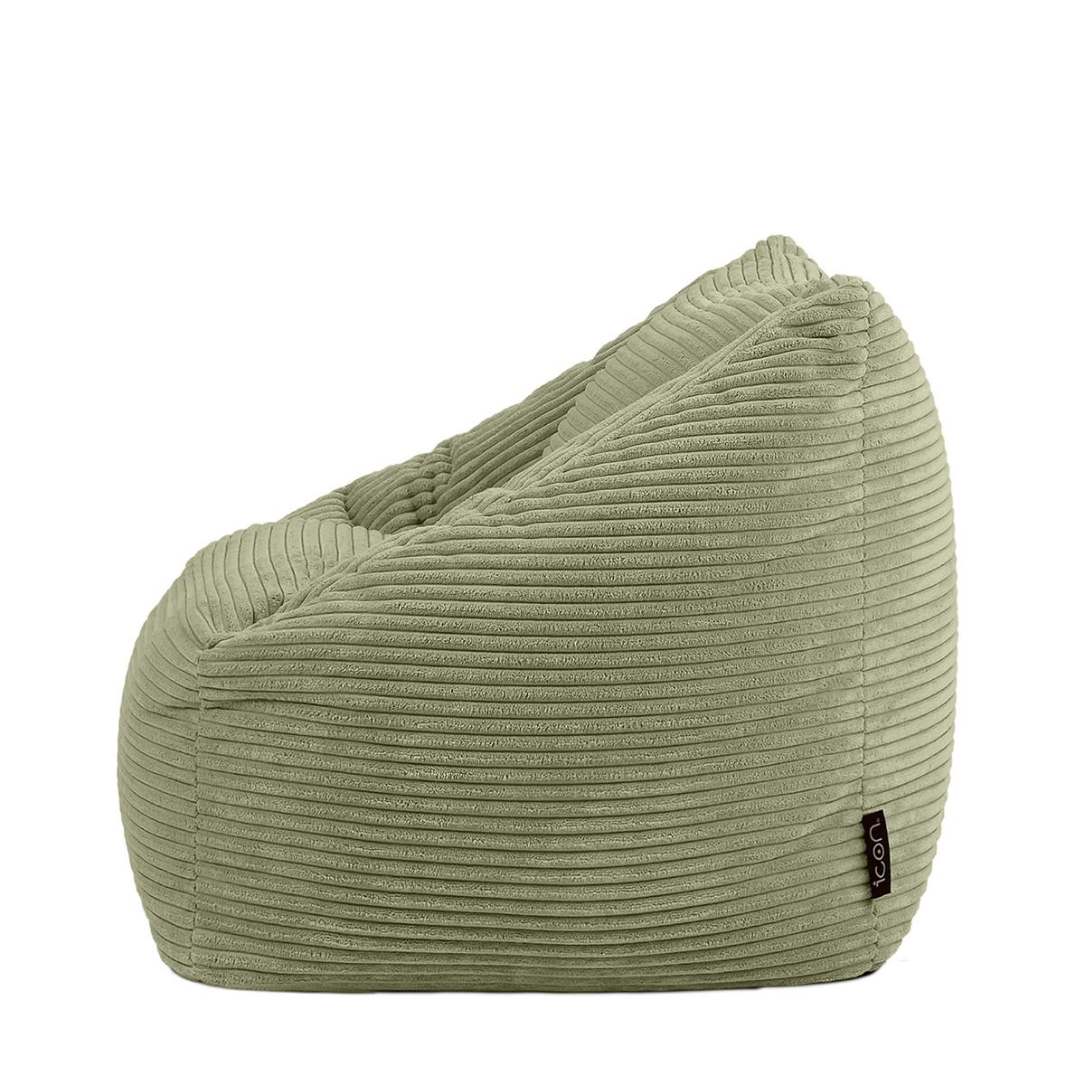 Icon Kids Morgan Cord Armchair Bean Bag, Sage Green