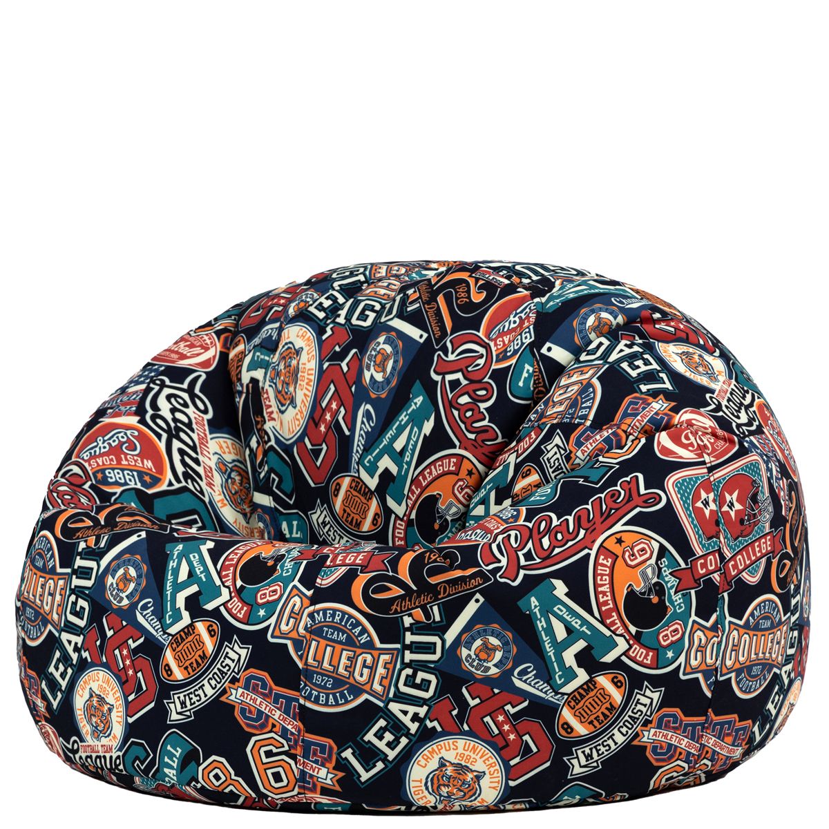 Icon Teen Varsity Footstool Print Classic Bean Bag