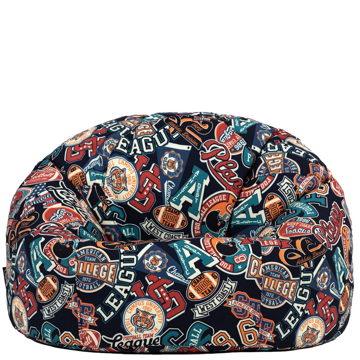 Icon Teen Varsity Footstool Print Classic Bean Bag