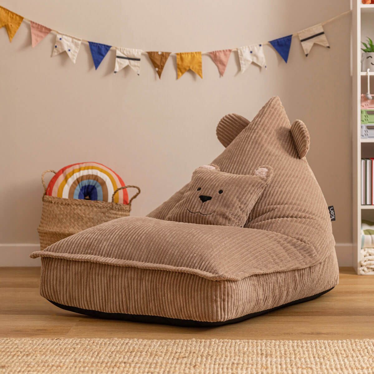 Icon Kids Corudroy Lounger Bean Bag