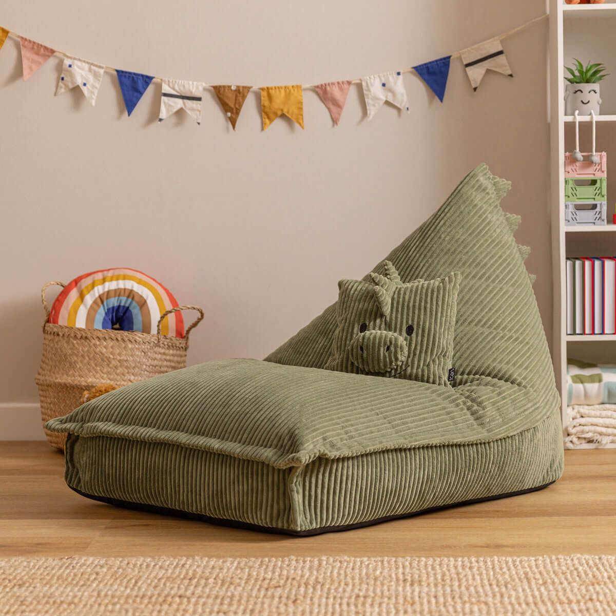 Icon Kids Corudroy Lounger Bean Bag
