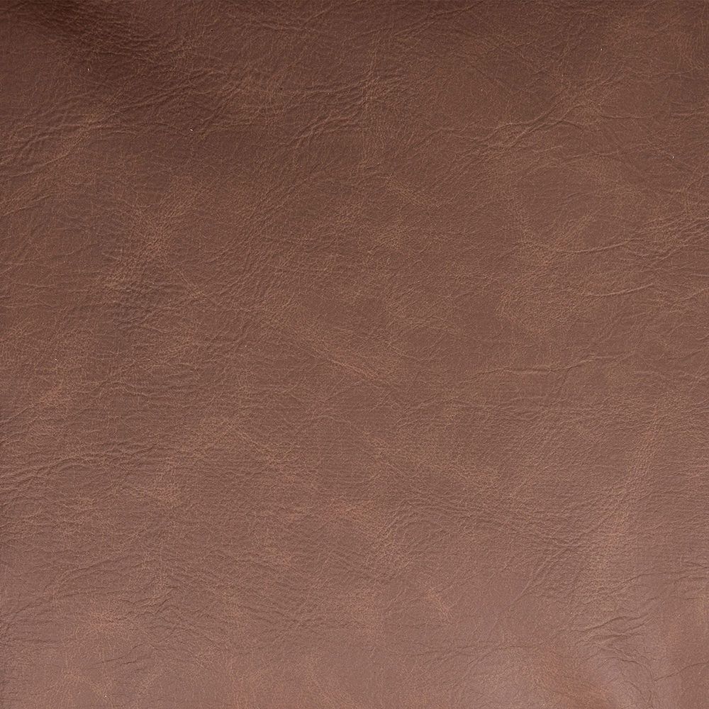icon® Lucia Faux Leather Footstool, Brown
