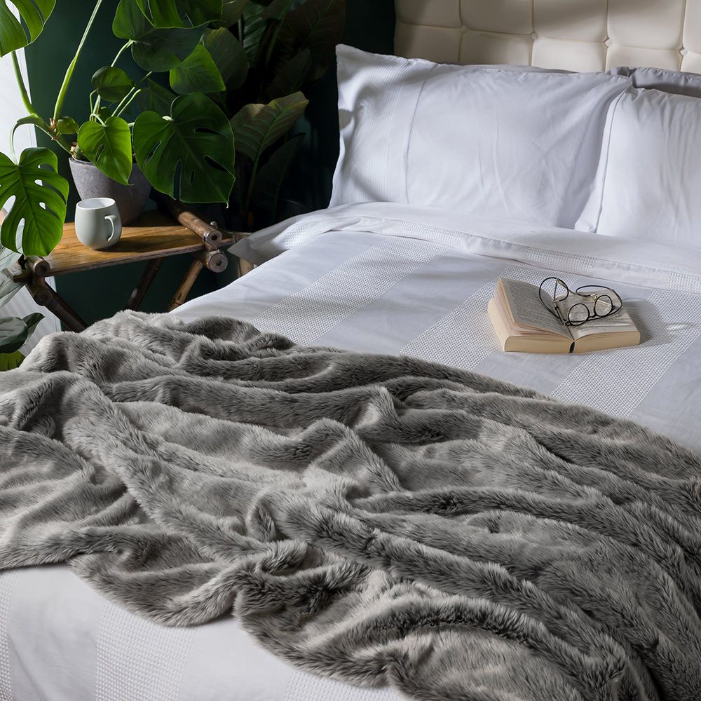 icon® Luxury Faux Fur Throw