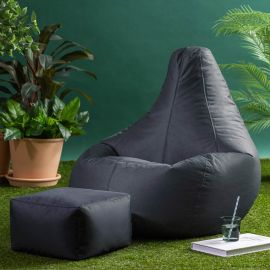 Veeva® Recliner Indoor-Outdoor Gaming Bean Bag & Footstool