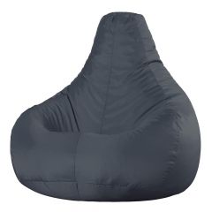 Veeva® Recliner Indoor-Outdoor Gaming Bean Bag charcoal angle view